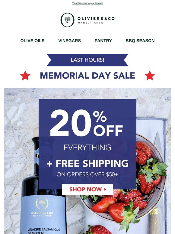 LAST chance to get 20% OFF + FREE Shipping ⏰