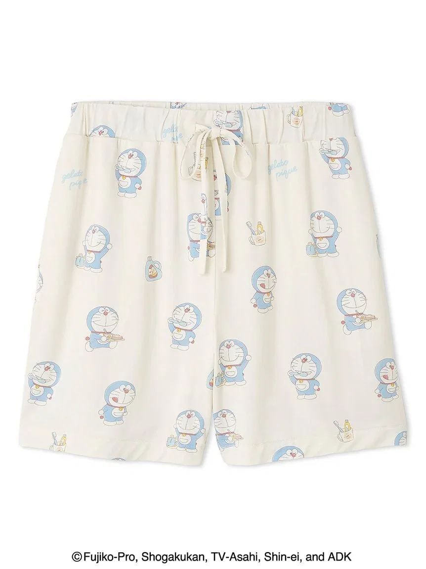 Image of Doraemon Unisex Good Morning Good Night Shorts