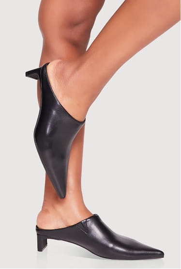 Shop Pointy Toe Low Heel Mules