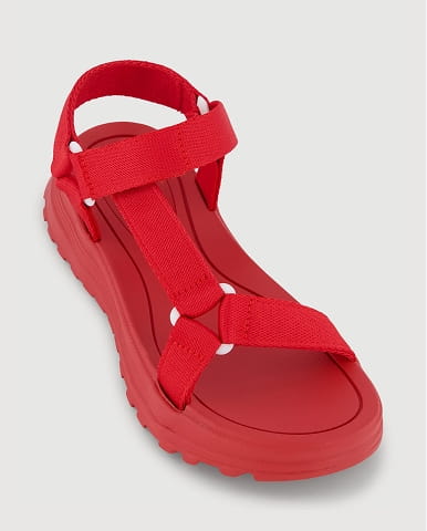 Shop Velcro Ankle Strap Open Toe Flatform Sandals