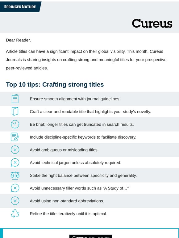 Publishing success starts with strong titles
