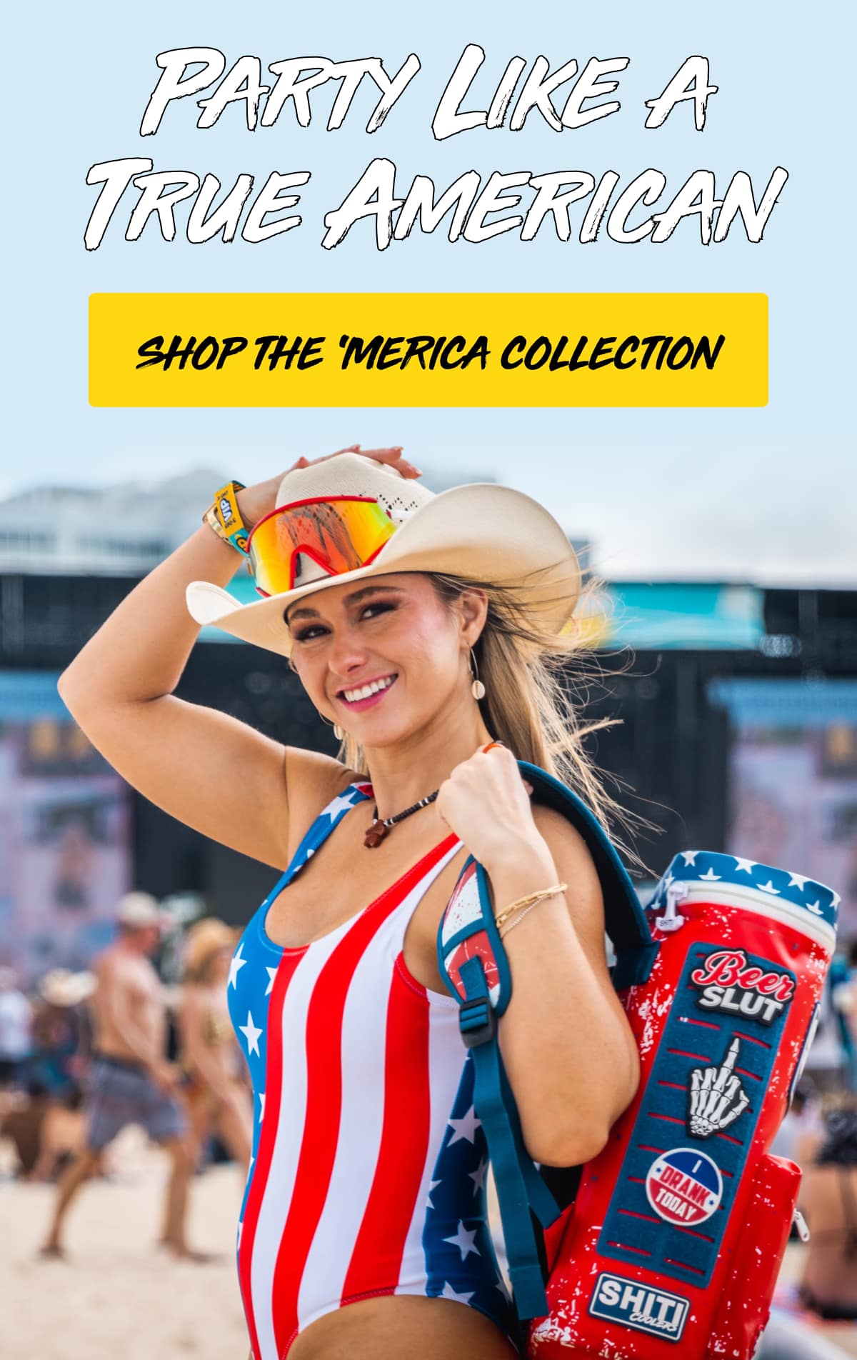 Party like a true american. Shop the 'Merica collection