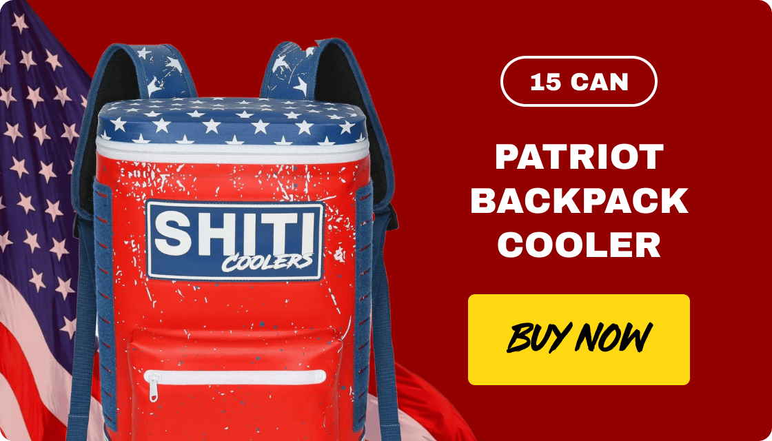 15 can Patriot backpack cooler. Buy now