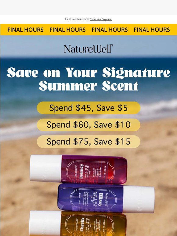 Final Hours for Memorial Day Savings