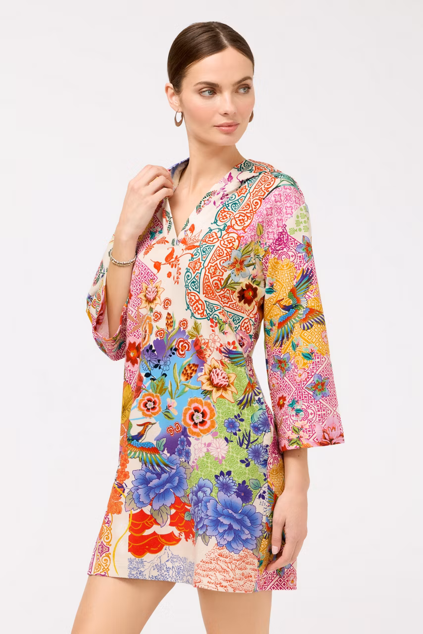 FRENCH TERRY BAJA SWEATSHIRT DRESS