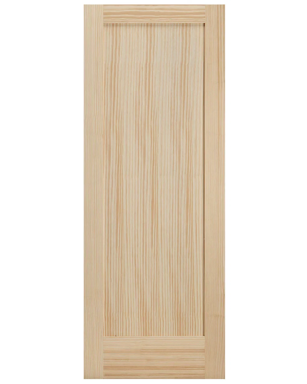 Image of Single Panel Shaker Style Pine Wood Interior Door