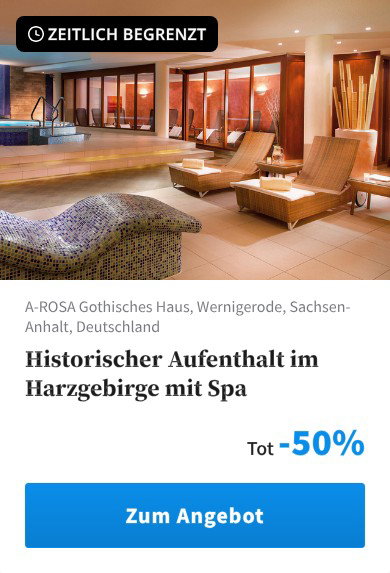 Historischer Aufenthalt im Harzgebirge mit Spa