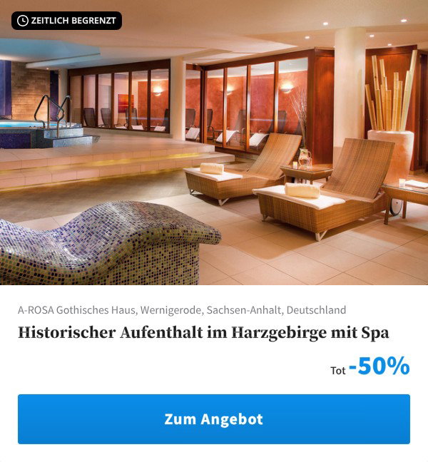 Historischer Aufenthalt im Harzgebirge mit Spa