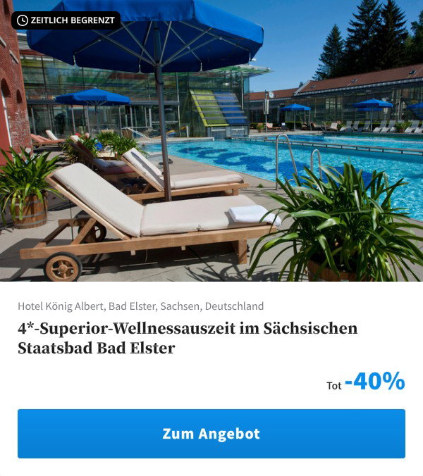 4*-Superior-Wellnessauszeit im Sächsischen Staatsbad Bad Elster