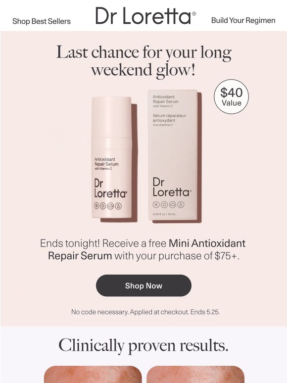 Final hours for your free gift 🎁
