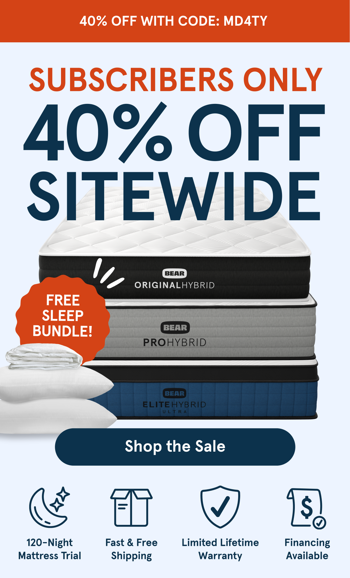 Subscribers Only 40% Off
