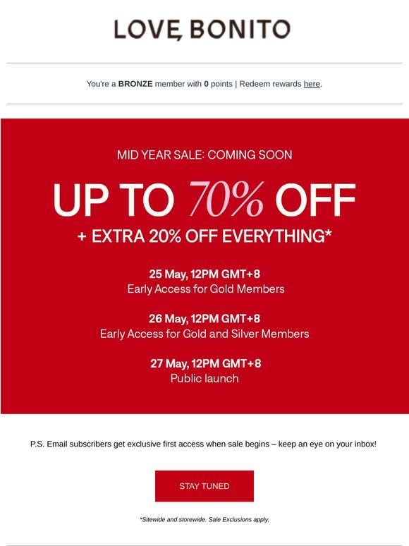 ⌛ UP TO 70% OFF—Almost here 🔥