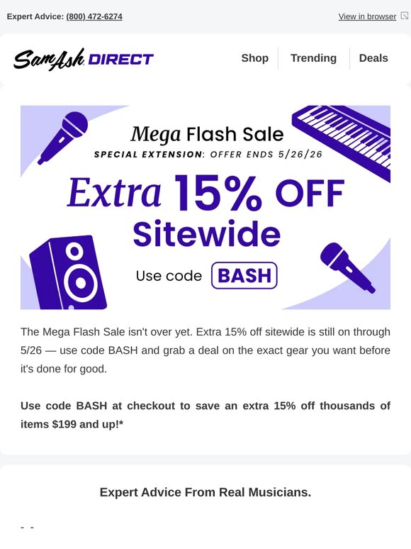 Mega Flash Sale Extended — Final Days to Save