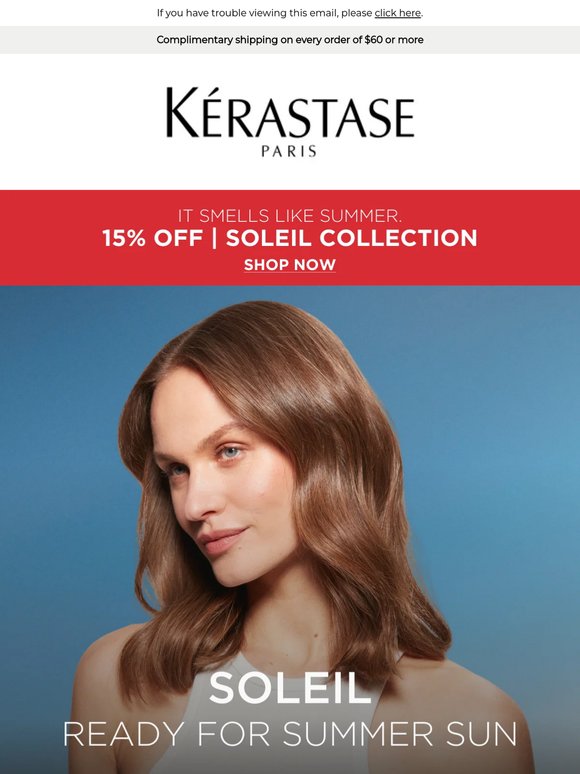 15% off ☀️ Soleil Collection