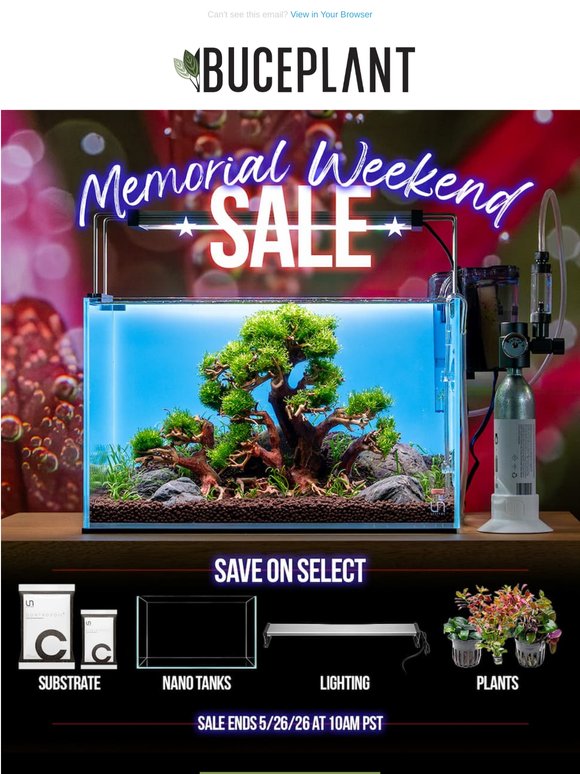 Un-be-leaf-able Memorial Day Savings 🌿