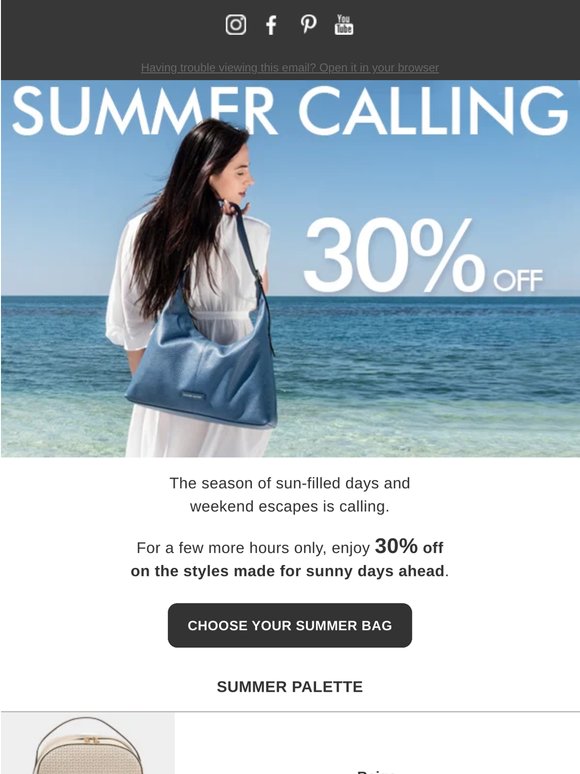 Last Summer Call: final hours at 30% off