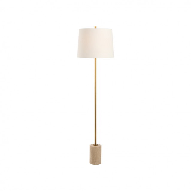 Lambeth Travertine Floor Lamp