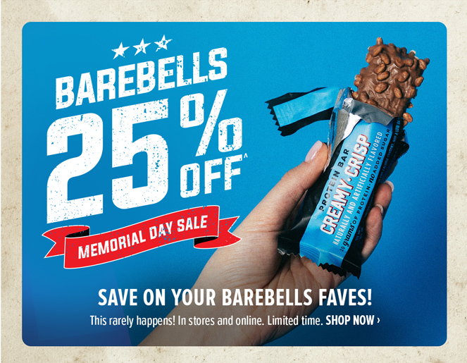25% OFF BAREBELLS