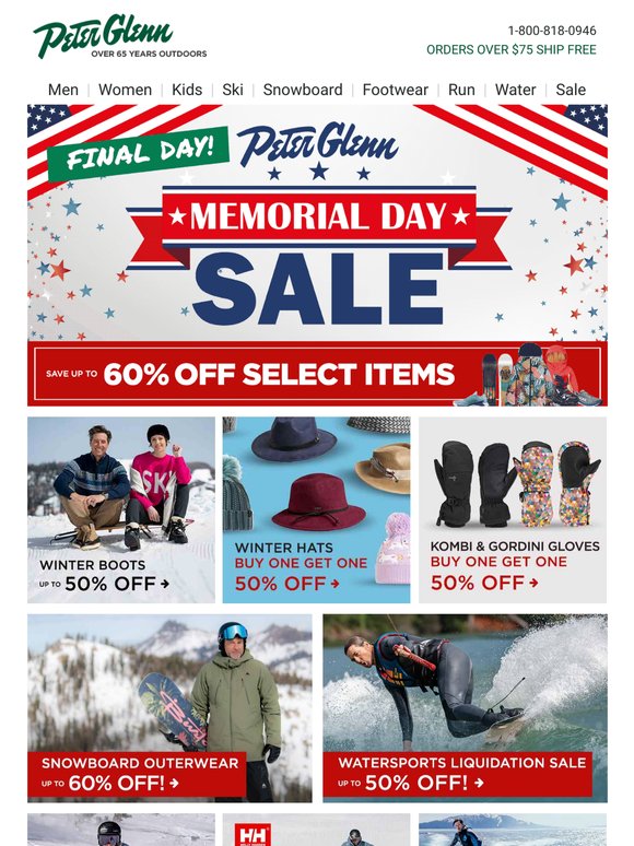 Memorial Day Savings End Tonight!