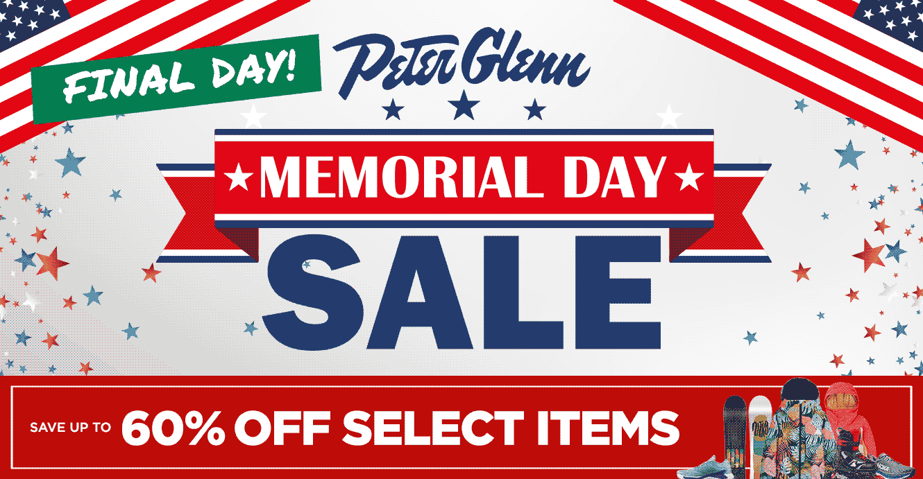 Peter Glenn Memorial Day Sale:  Up To 60% Off Select items