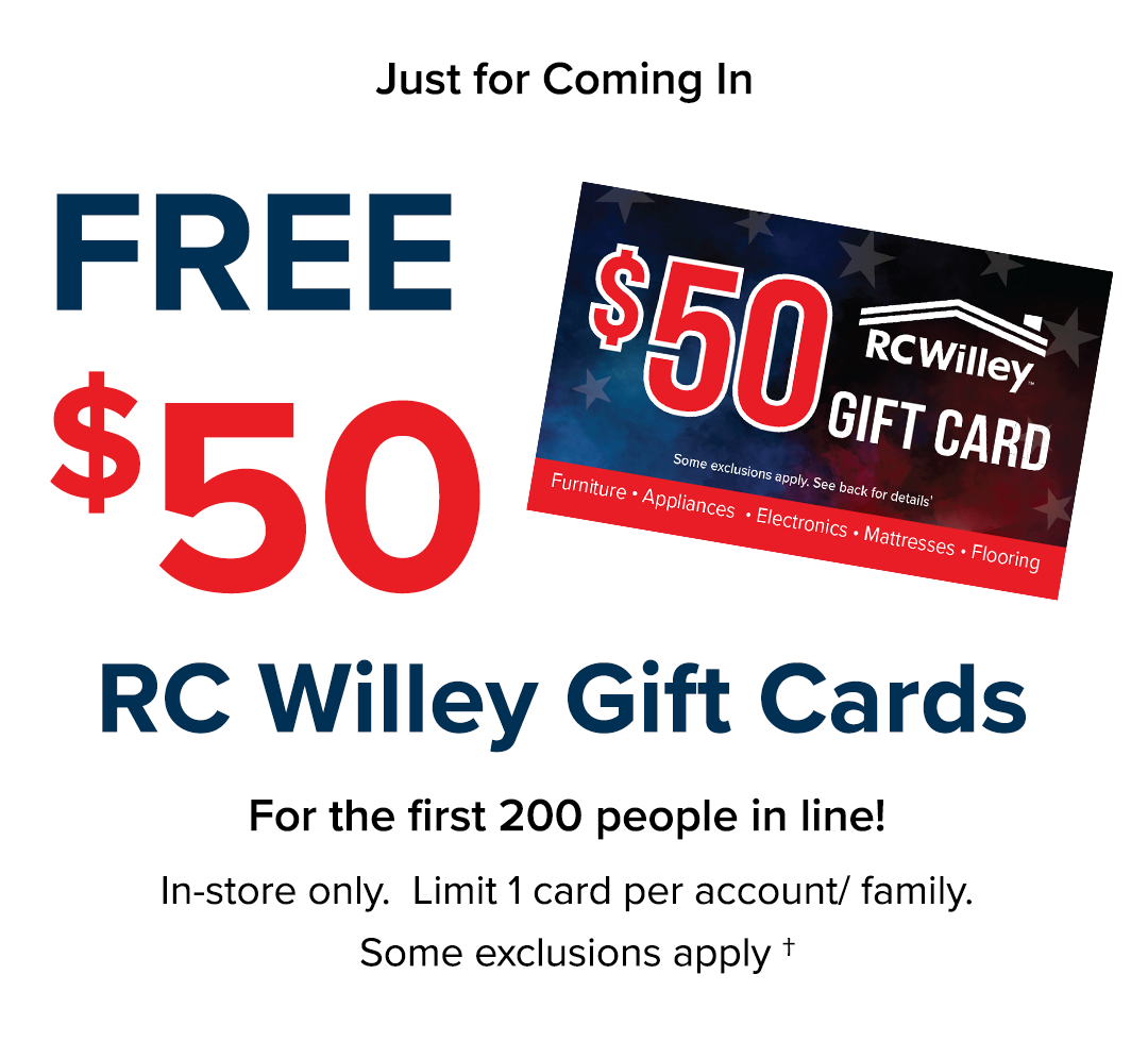 Free $50 Gift Card for Coming In Block
