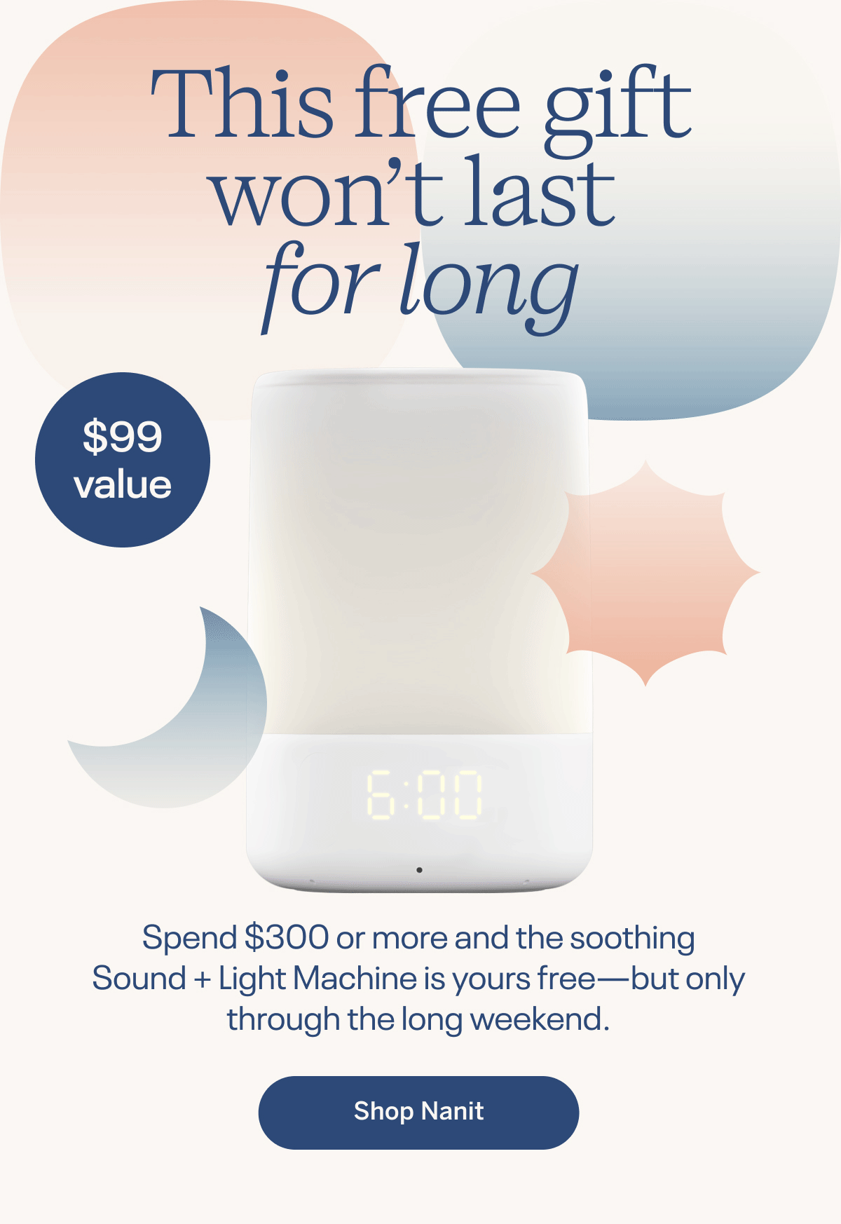 This free gift won't last long