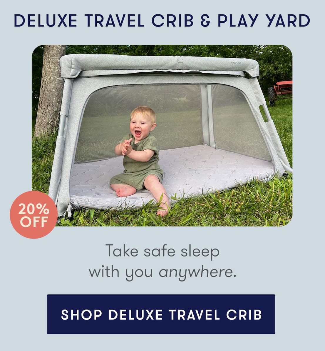 DELUXE TRAVEL CRIB & PLAY YARD