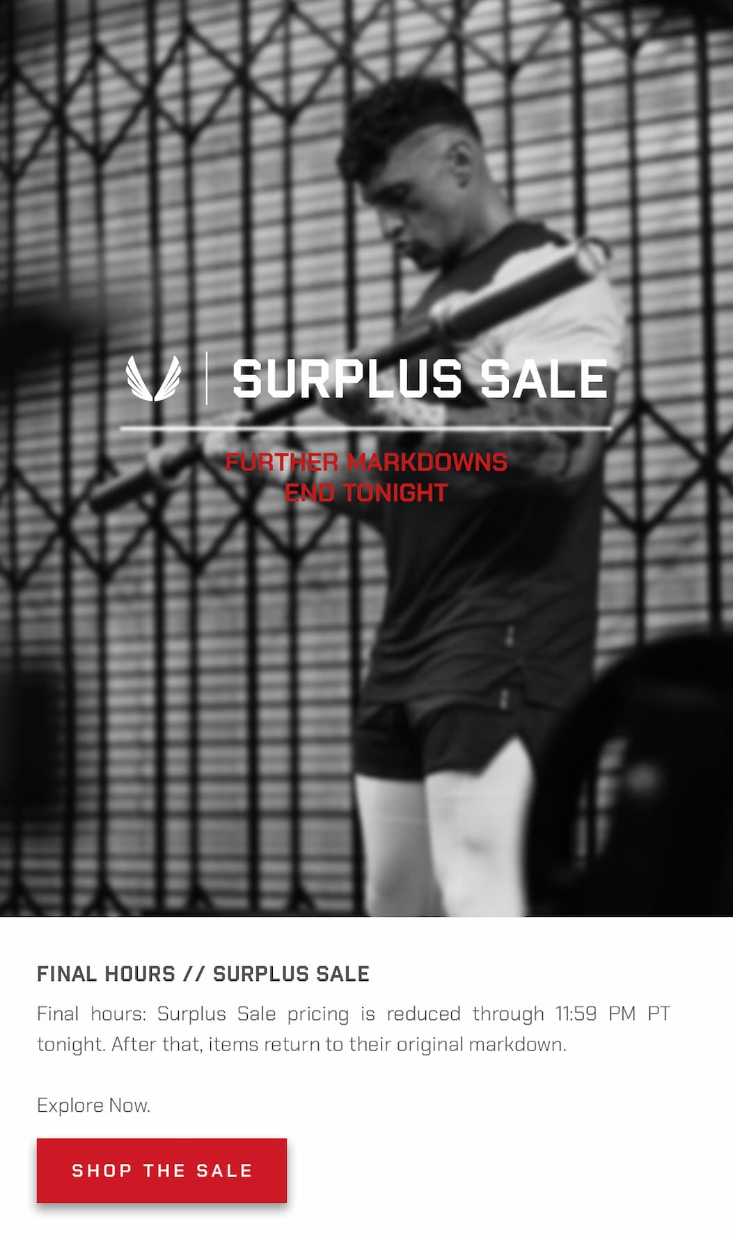 Final hours: Surplus Sale pricing is reduced through 11:59 PM PT tonight. After that, items return to their original markdown.