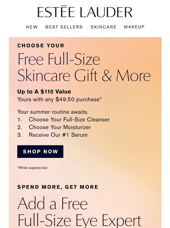 Summer Kick Off ☀️ Free Full-Size Skincare Gift & More, with your purchase.