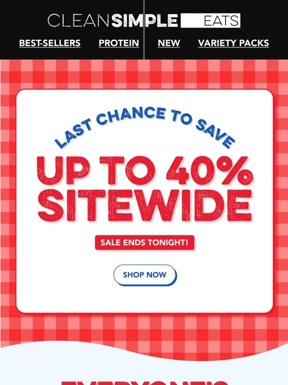 Summer's just getting started, but this sale ends tonight!