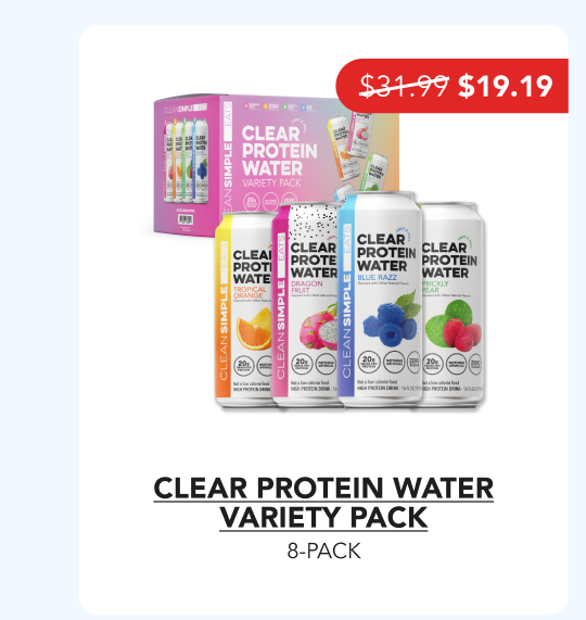 Clear Protein Water Variety Pack