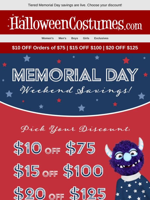 It's last call for Memorial Day savings.