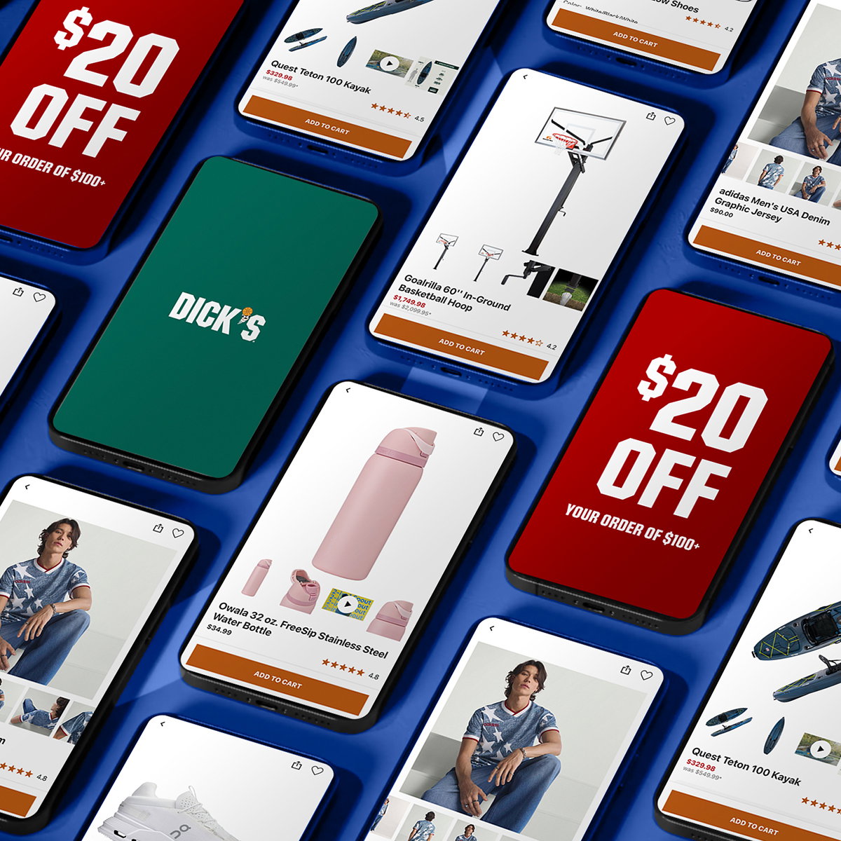 Dick's. $20 off your order of $100 or more.