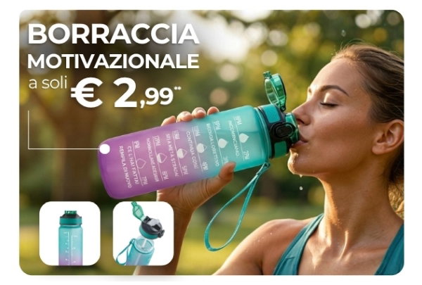 Borraccia motivazionale a soli €2,99**