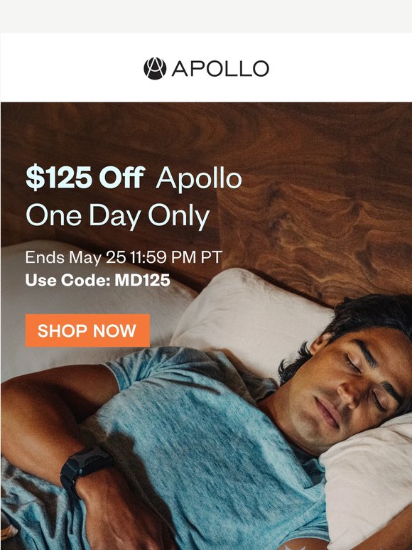 Ends Tonight: $125 Off Apollo + SmartVibes