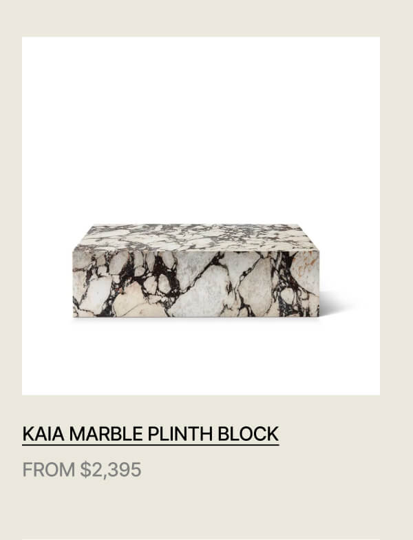 KAIA MARBLE PLINTH BLOCK - FROM $2,395