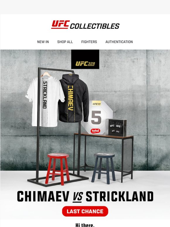 UFC 328 Auction Closing Soon ⌛