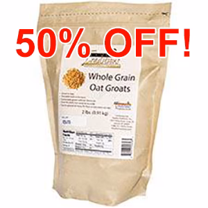 Image of Whole Grain Oat Groats - 2lb. Bag (Wisconsin)