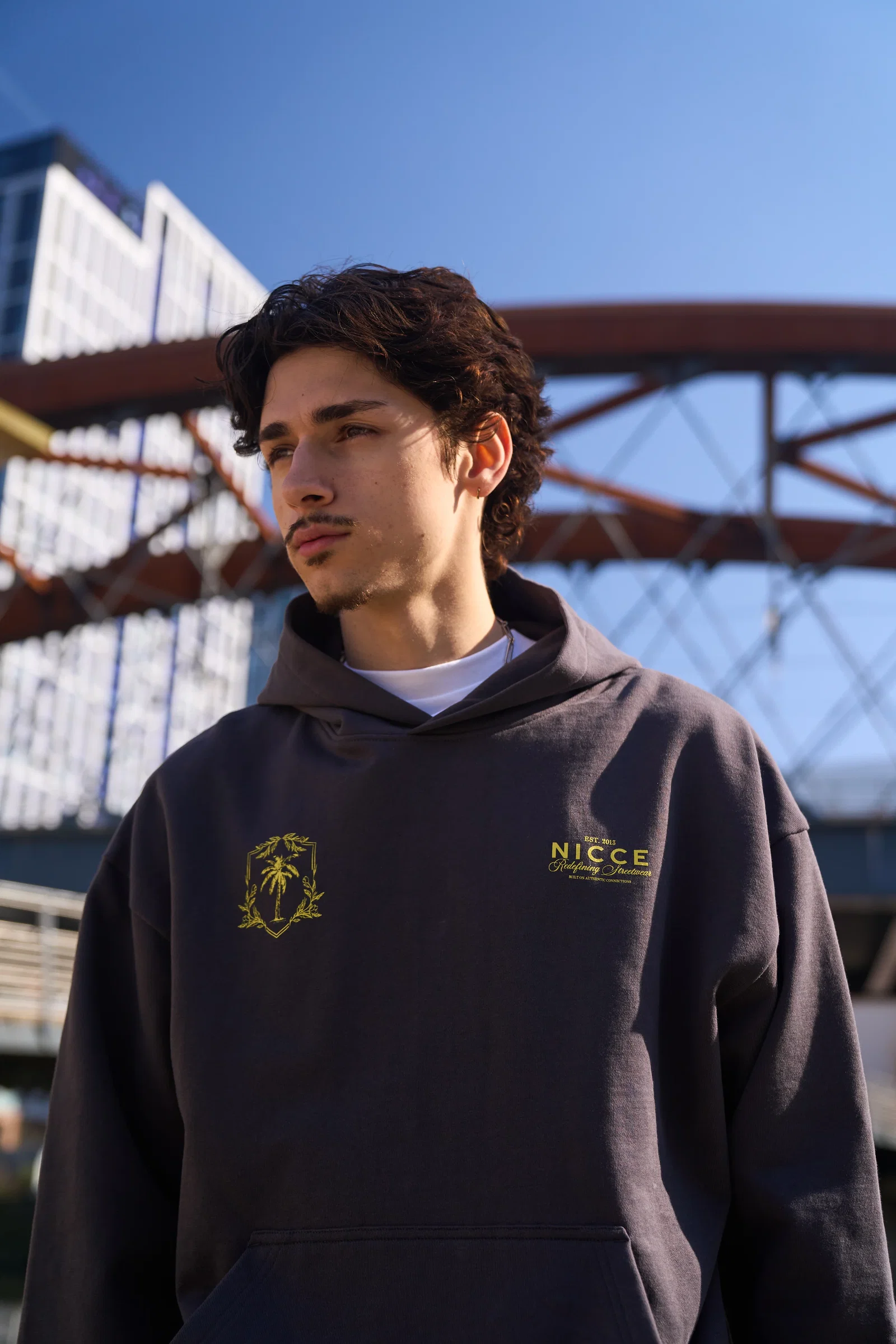 Image of NICCE Mens Cresta Hoodie | Coal