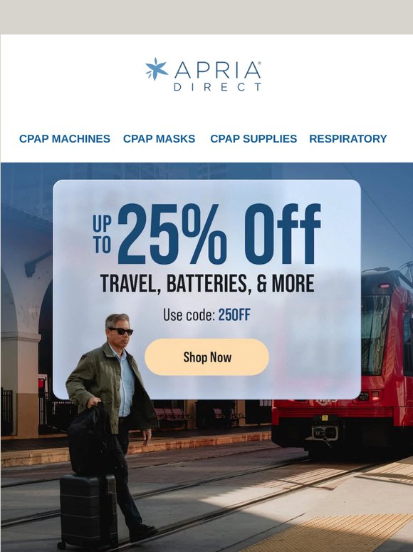 Up to 25% Off Travel Essentials