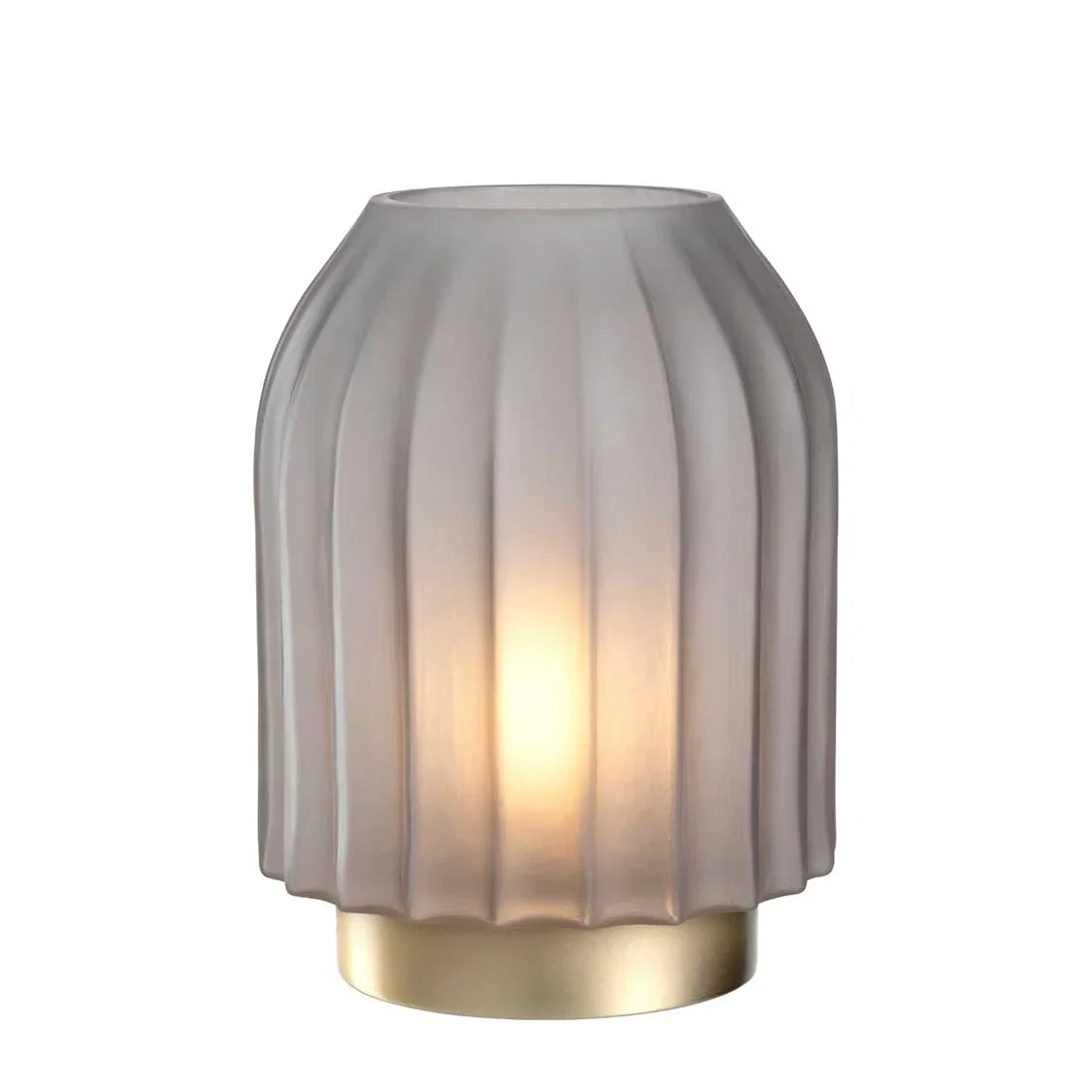 Image of LED Lampe SILENZIO 22 cm grau satiniert