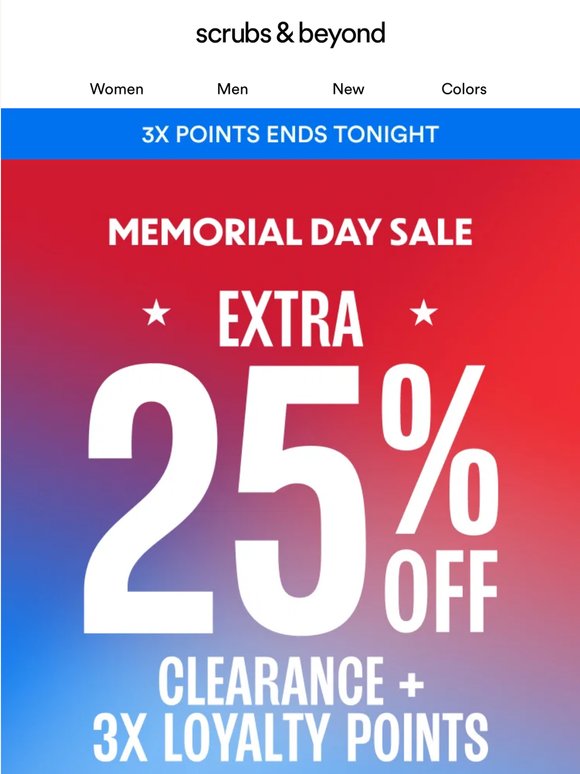 3X Loyalty Points Ends TONIGHT