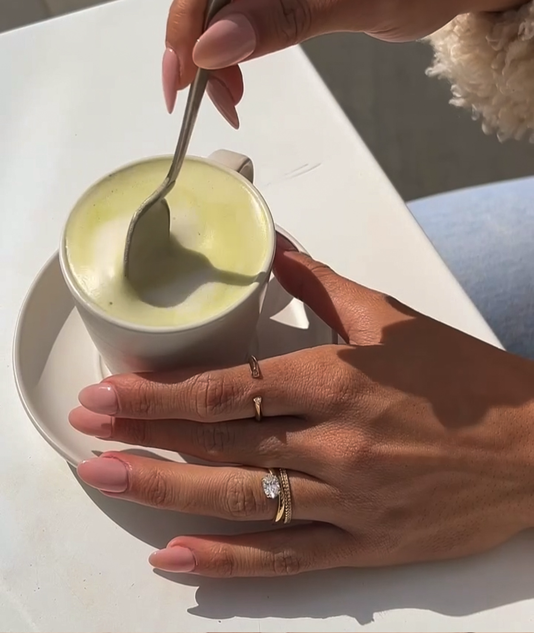 Matching matcha & peridot 