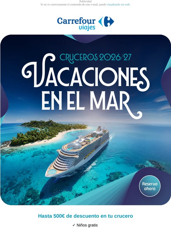 Hasta 500€ descuento: crucero 💸