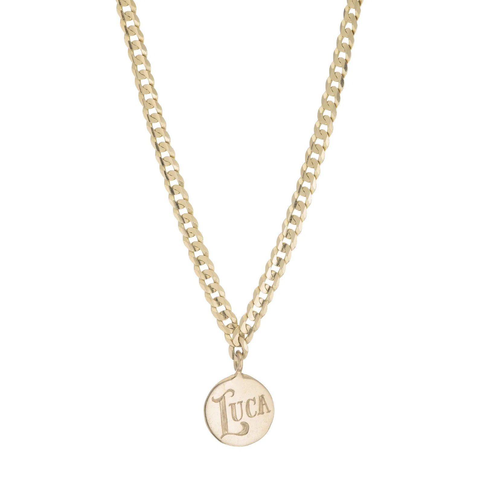 Image of Medallion Signet Necklace