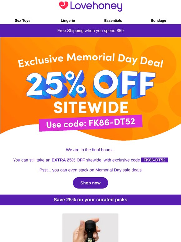 EXTRA 20% Off + Memorial Day SALE ⭐