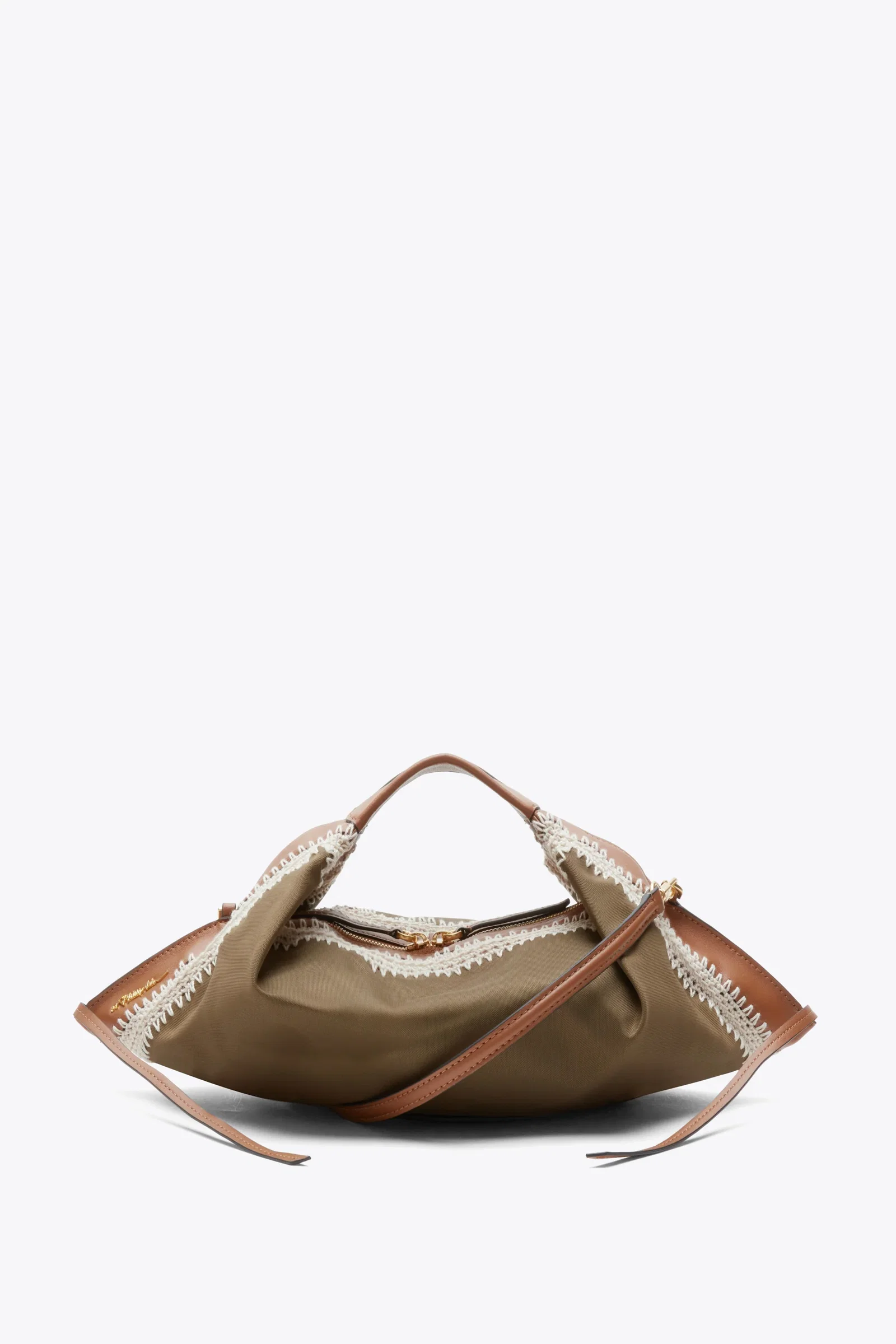 Image of Nylon Luna Mini Bag with Contrast Stitch