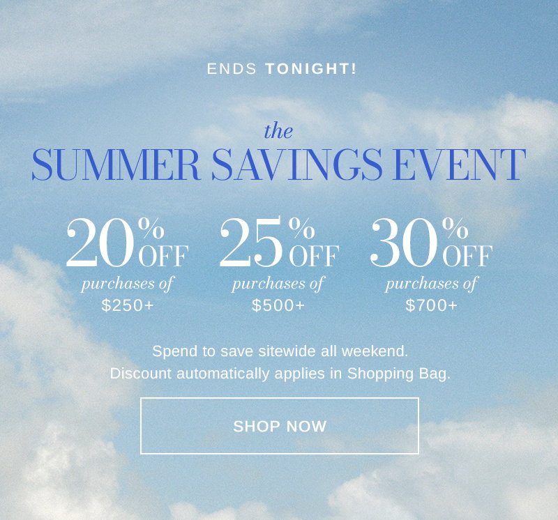 Summer Savings Event