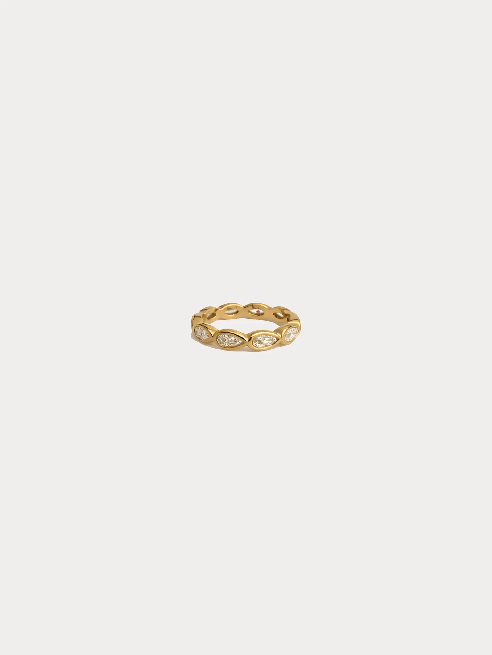 Image of Pear Bezel Ring