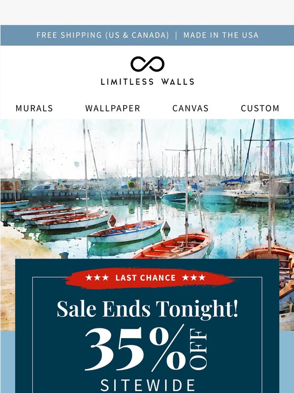 🚨 LAST CHANCE! 35% off ends tonight